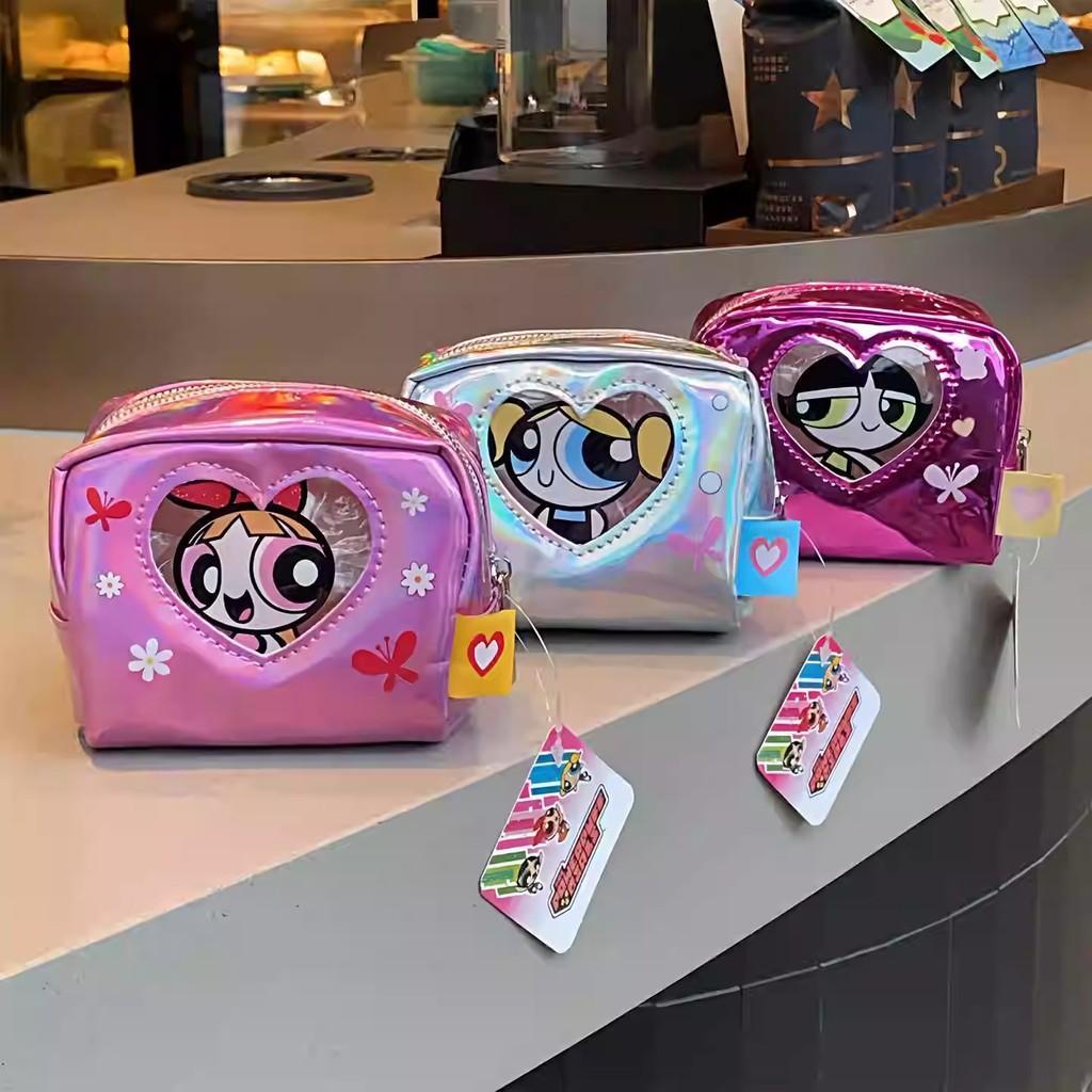 Pouch Hologram Power Puff Girls Make Up Cosmetic Accesories