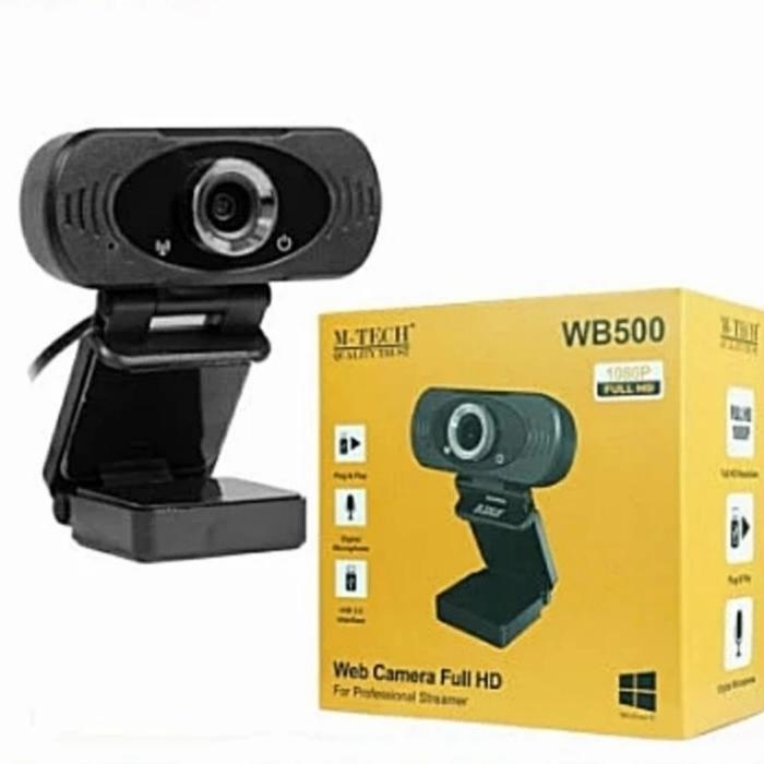 Webcam M TECH WB600 1080 FULL HD wiht microphone - webcam WB