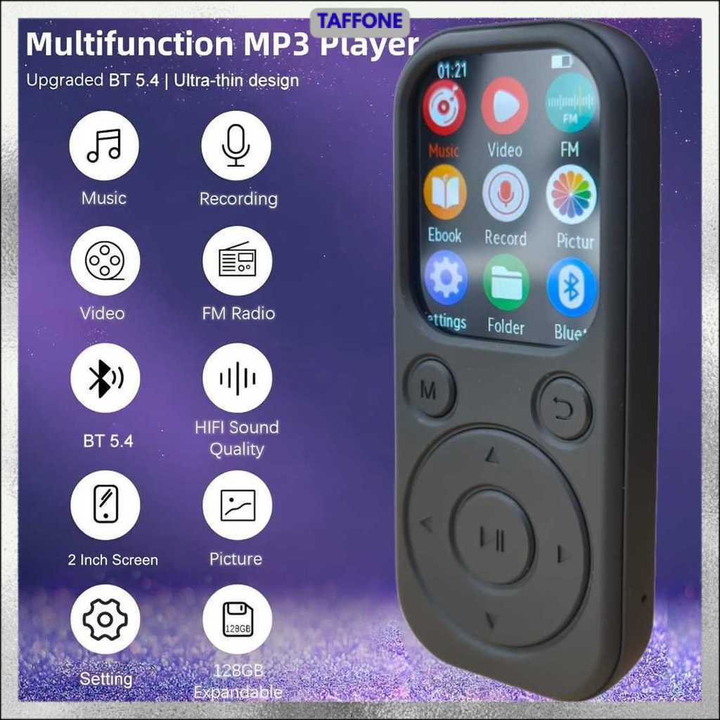 MP3 Digital Audio Player HiFi Bluetooth MP4 2 Inch 210mAh - SD-09