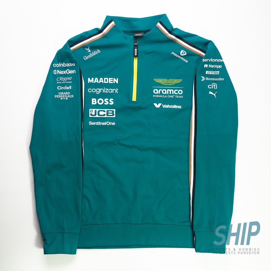 2025 Aston Martin team issue 1/4 ZIP MEDIUM used f1 formula 1 adrian newey fernando alonso lance str