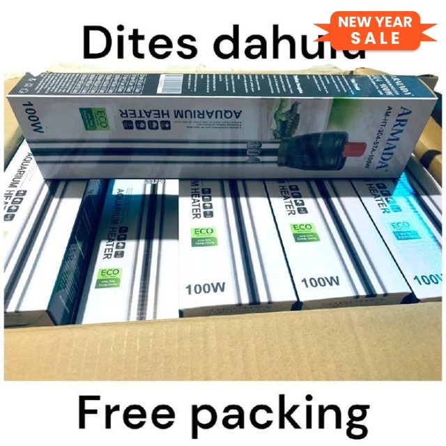 Heater stainless armada 100 Watt / heater stainless / pemanas aquarium / heater/ heater aquarium / p