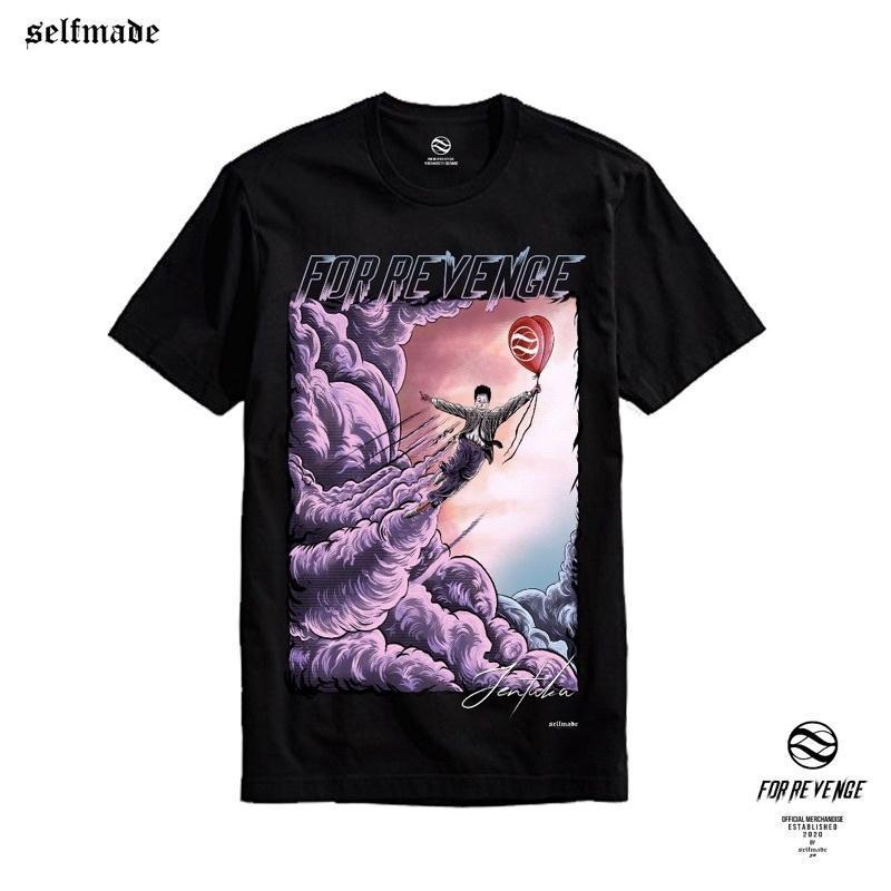 FOR REVENGE - JENTAKA VER.2 Crew-neck fashion unisex T-shirt Menswear Top Kaos Pria Baju DistroBulan