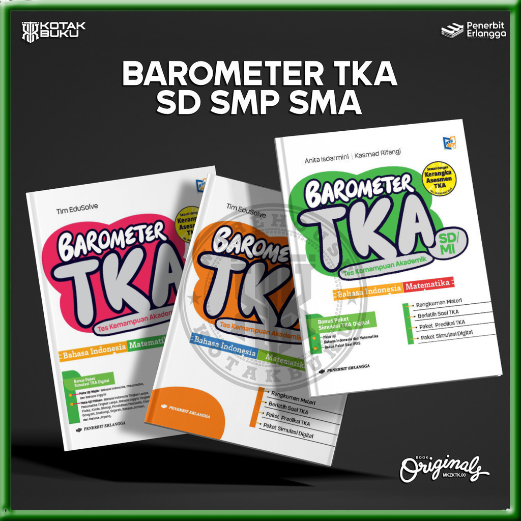 [ Erlangga ] Buku Barometer SD SMP SMA / TKA SD / TKA SMP / TKA SMA