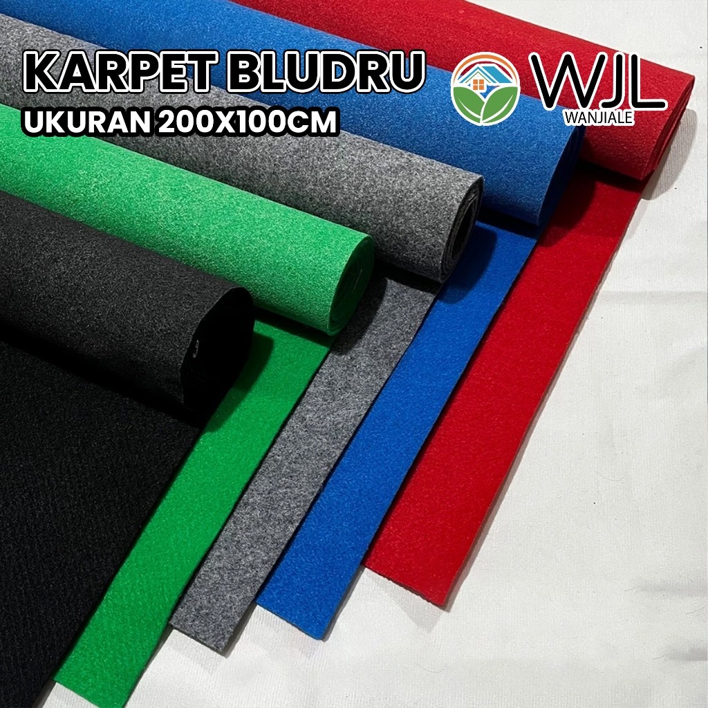 WANJIALE  Karpet Bludru 100x200 cm Karpet PameranKarpet Panggung