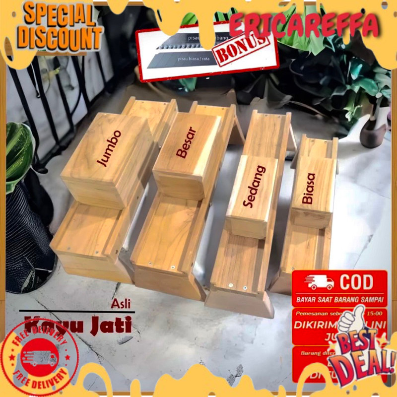 UK JUMBO PENGIRIS SERBAGUNA / PEMOTONG KENTANG PENGIRIS KENTANG PEMOTONG BAWANG KAYU JATI ASLI TERMU