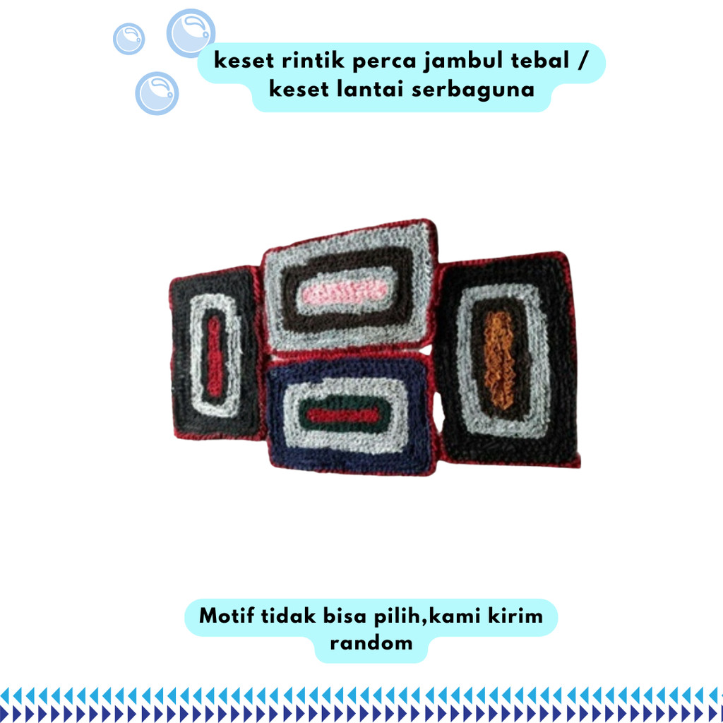 Davina keset rintik perca jambul tebal / keset lantai serbaguna