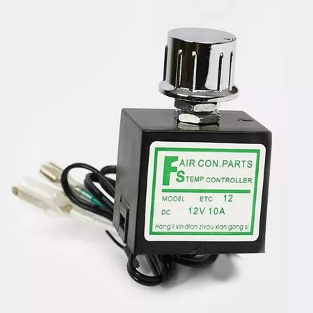 12V/24V Thermistor Thermostat AC Mobil - Electronic Thermostat Switch Pengatur Suhu