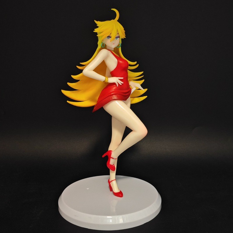 Panty Anime Figure Panty And Stocking With Garterbelt Strap Angel Blonde Girl Statue Desktop Chassis