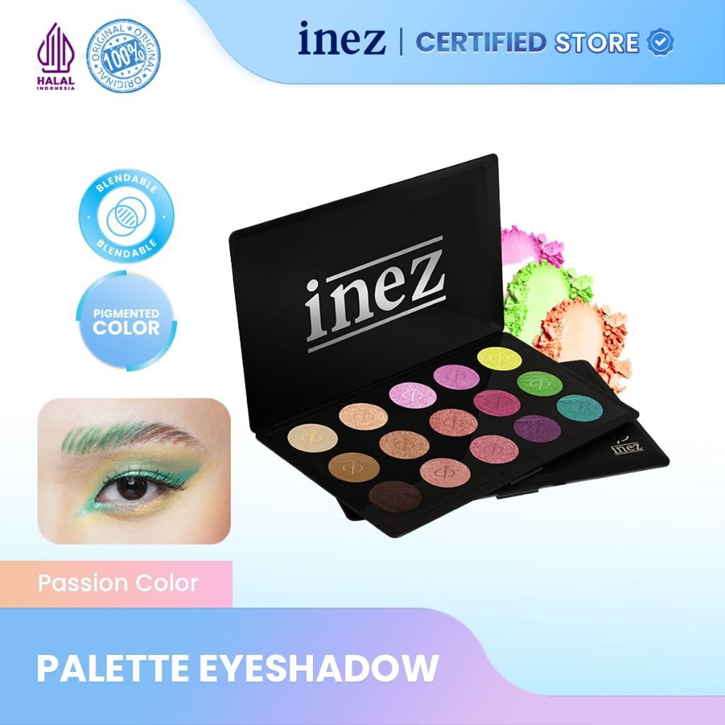 Inez Color Eyeshadow Palette Kosmetik Wajah