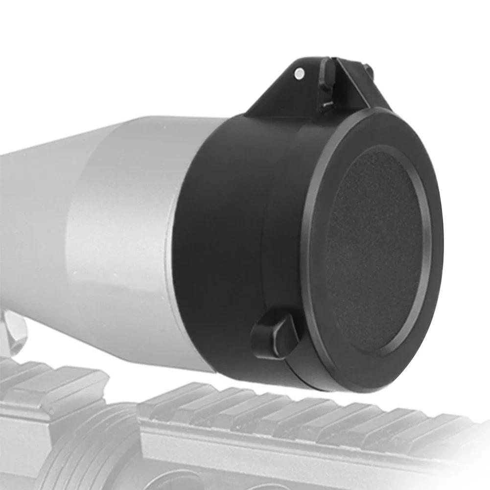 Rifle-Scope Hunting Aiming Optic Lens Covers Telescopic Flip Up Spring Protection Cap Dust Cover 30m