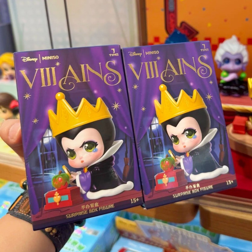 Disney Blind Box Villains Series Anime Peripheral Figure Evil Queen Cruella Ursula Hades Maleficent 