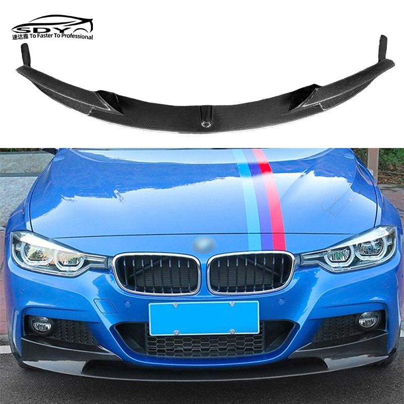 F30 MP Style Carbon Fiber Front Lip Bumper Car Carbon Fiber Front Bumper Spoiler Lip For F30 MSport 