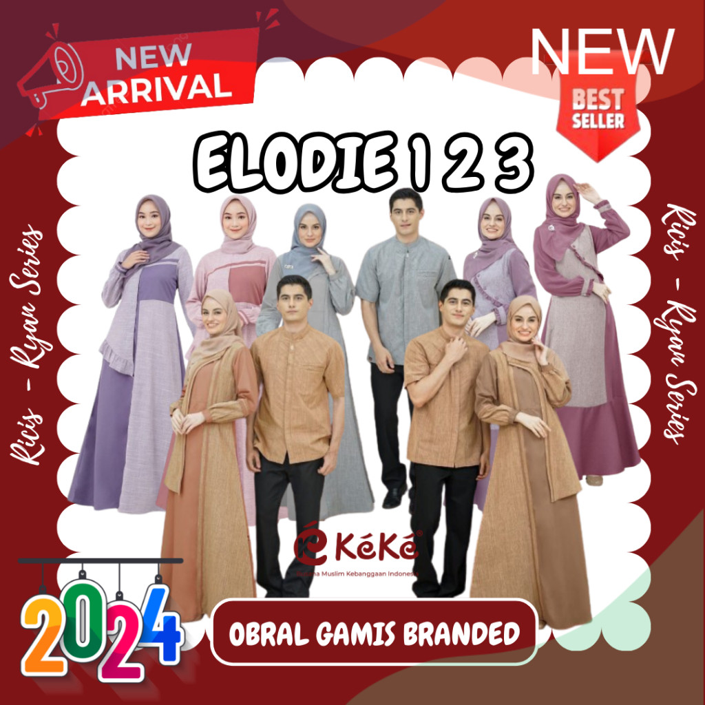 KEKE ELODIE 1 2 3 | RIA RICIS TEUKU RYAN SERIES FT KEKE BUSANA BAHAN ALVARO COTTON VISERRA SERENITY 