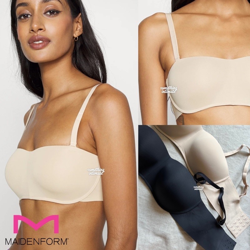 Maidenform Pure Comfort Smoothing T-Shirt Bra / Wireless Seamless Strapless Balconette Bra Bigsize J