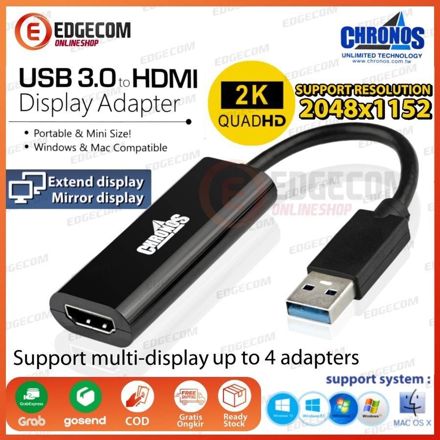 Chronos USB 3.0 to HDMI Display Adapter