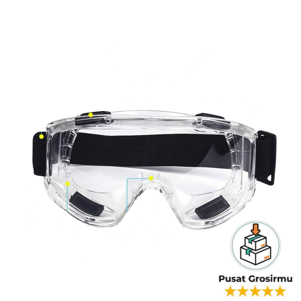 Kacamata Goggles Safety TaffGUARD ASL-Y Original Pelindung Mata
