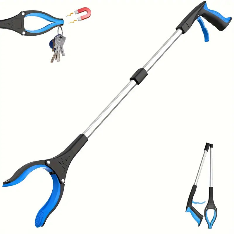 1pc Garbage Picker Grabber With 360° Rotating Clamp Lightweight Heavy Duty Grabber For Seniors 32 In