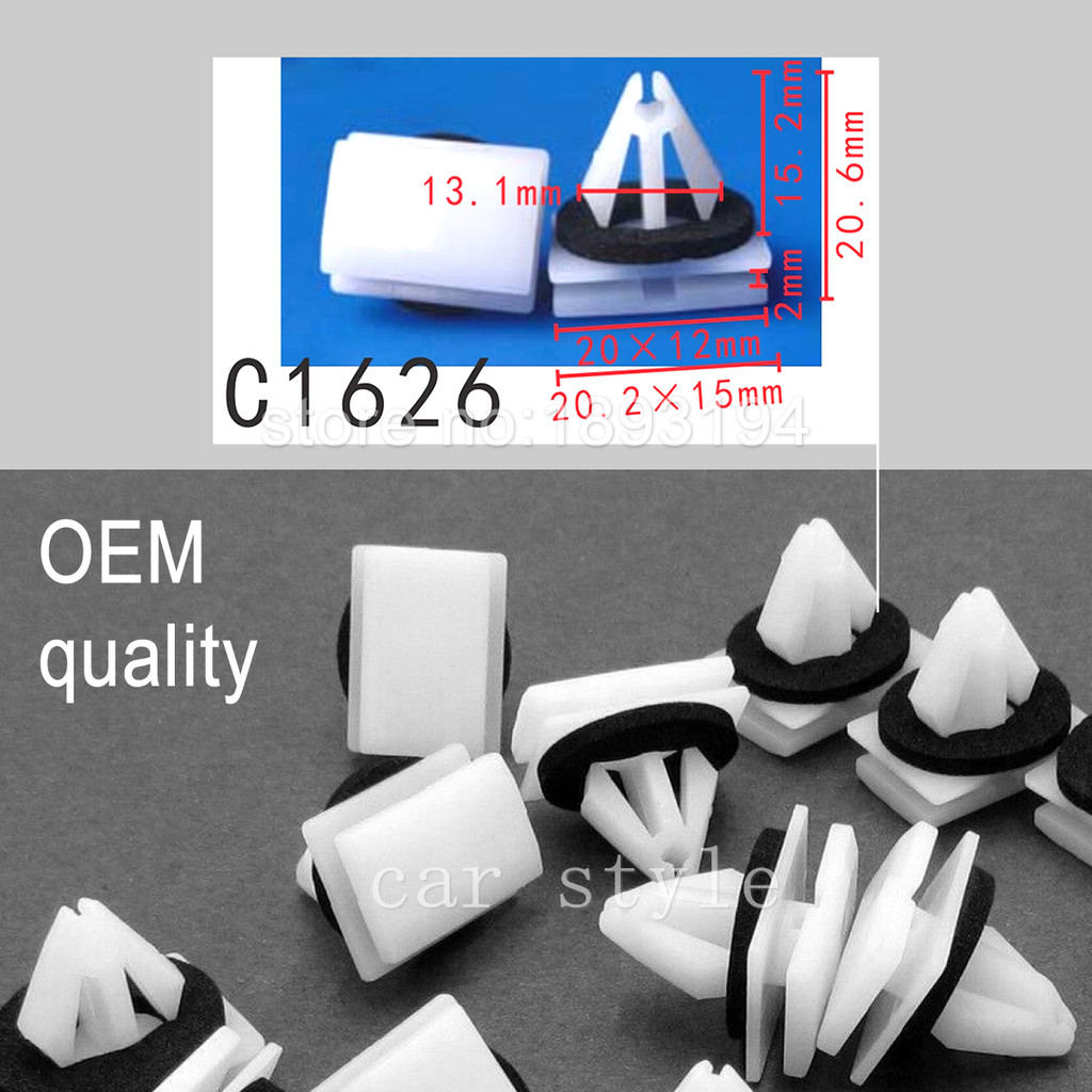 100 / 500 x OEM Rocker Panel Moulding Clips Retainers with Seal for Ford Kuga GM Chevrolet W715201-S