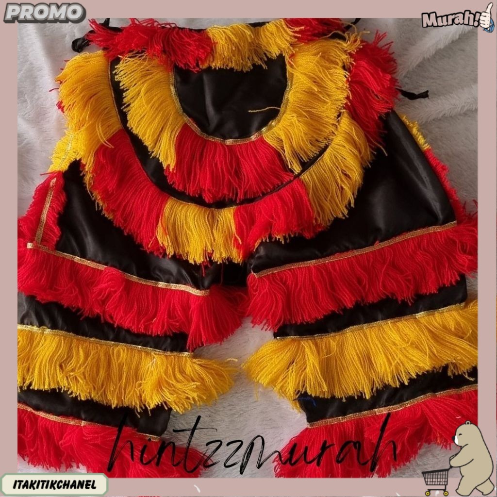 Celana Barong Anak Pentas + Embong Jaranan Umur 3-10 Tahun / Celana Ganongan / Celana Kuda Lumping D