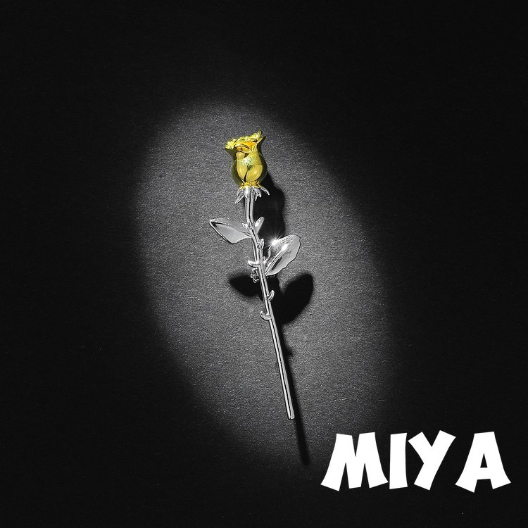 MIYA Bros Mawar Little Prince Stylish / Aksesoris Jas Pria Wanita / Penjepit Baju Elegan G180