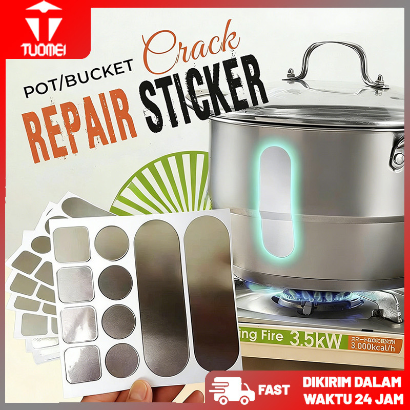 10pcs/Set Penambal Panci Bocor Anti Api Tambalan Panci Bocor Lem Panci Bocor Tahan Panas Tambal Panc