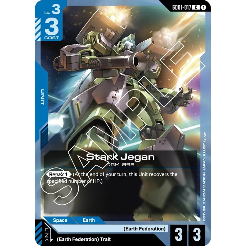 Stark Jegan GD01-017 C English Bandai Gundam Card Game