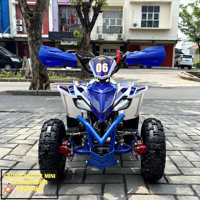 ATV 50CC SPORTY DOUBLE STARTER RING 6 MESIN 2TAK - Biru