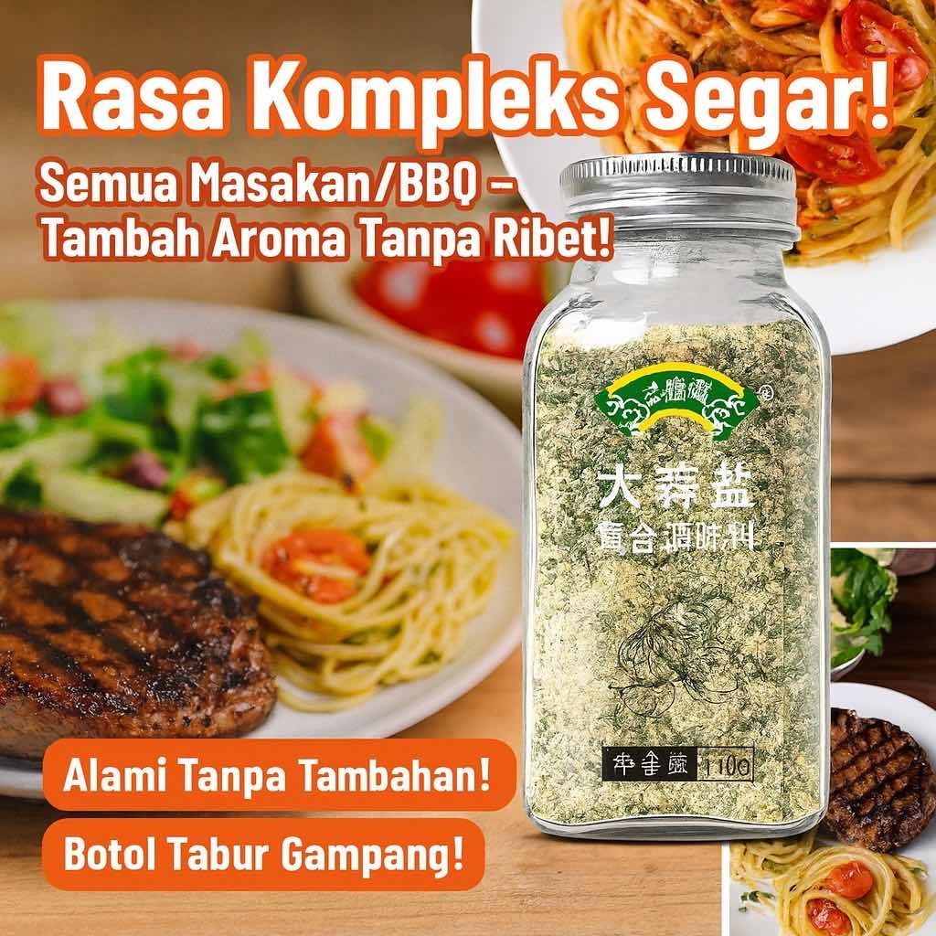 [ COD/Kirim Dalam 24 Jam ] Garam Bawang Putih Peterseli 110g / Bumbu Diet Sehat Halal / Bumbu Masak 