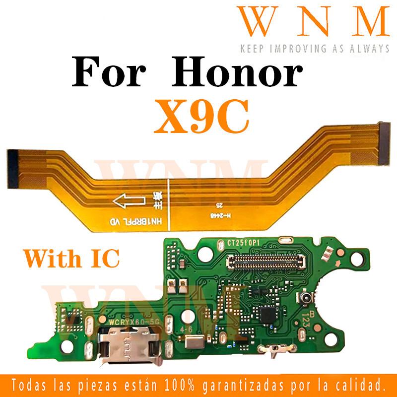 Papan Utama Honor X9C, Konektor Papan Fleksibel Mainboard, Layar LCD, Kabel Pita, Konektor Dock Port