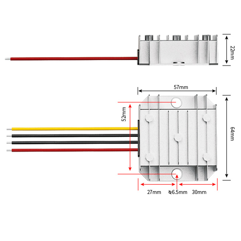 DC DC 36V 48V to 24V 1A 2A 3A 5A 10A 15A 20A 30A Step Down Model 60V 72V 80V to 24V 480W Buck Conver