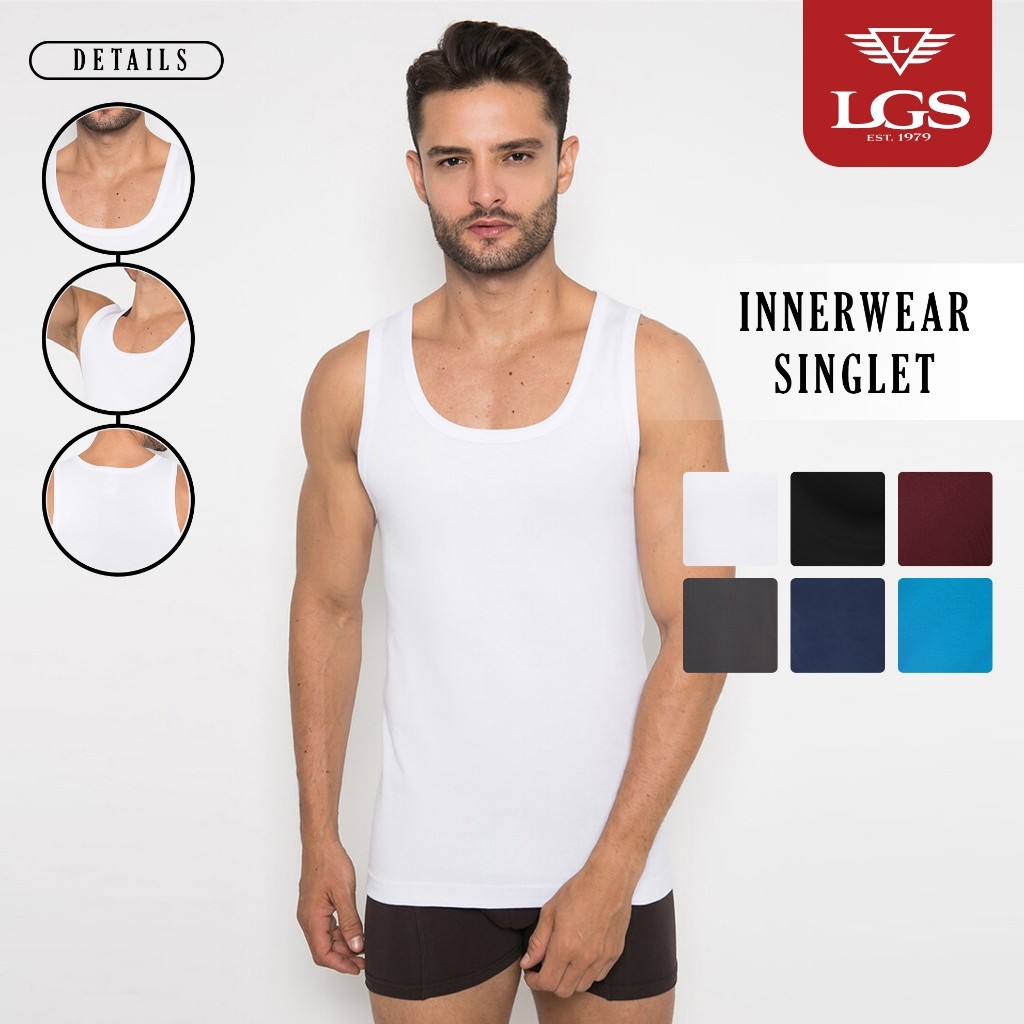 DELISTORE LGS - Innerwear - Pakaian Dalam Pria - Kaos Singlet - Polos