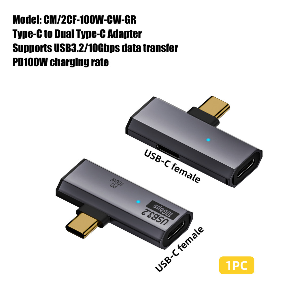 100W USB OTG Type C Adapter 10Gbps Data Transfer Hard Disk Fast Charging Converter for Phone Tablet 