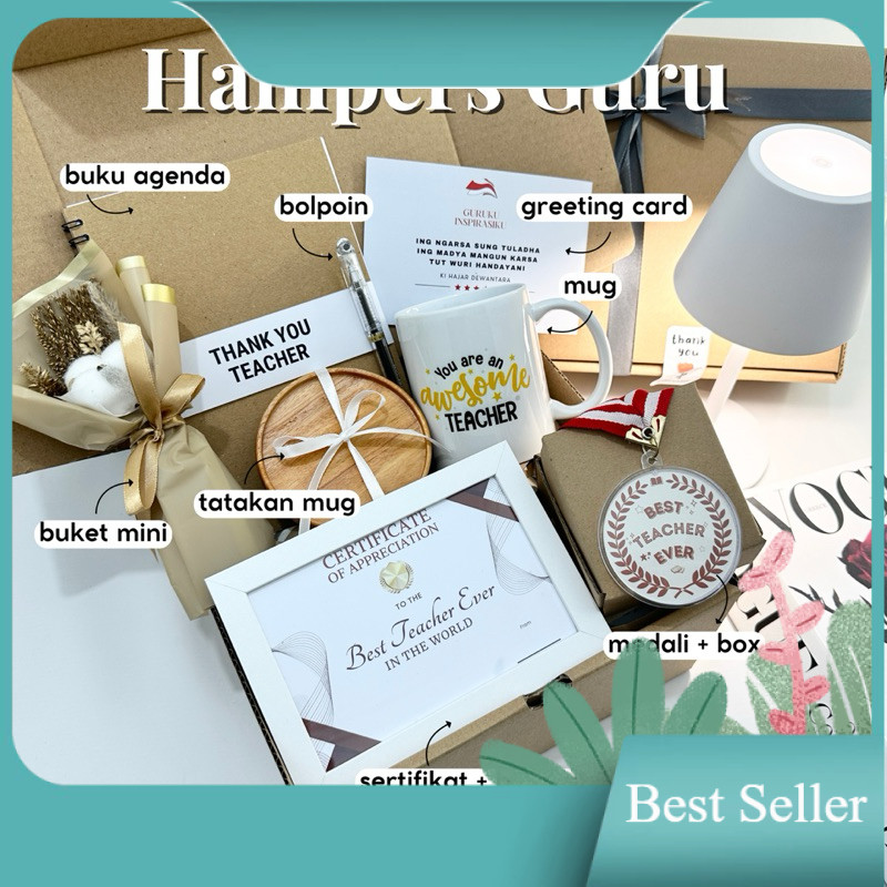 Kado Hampers Guru - Hadiah Perpisahan Guru - Kado Hari Guru Nasional - Kenang Kenangan Guru - Kado G