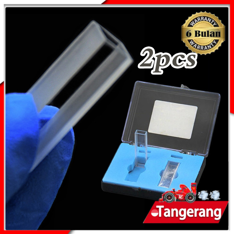 2PCS Cuvette Quartz Cuvet Quartz Kuvet Kuarsa 10mm
