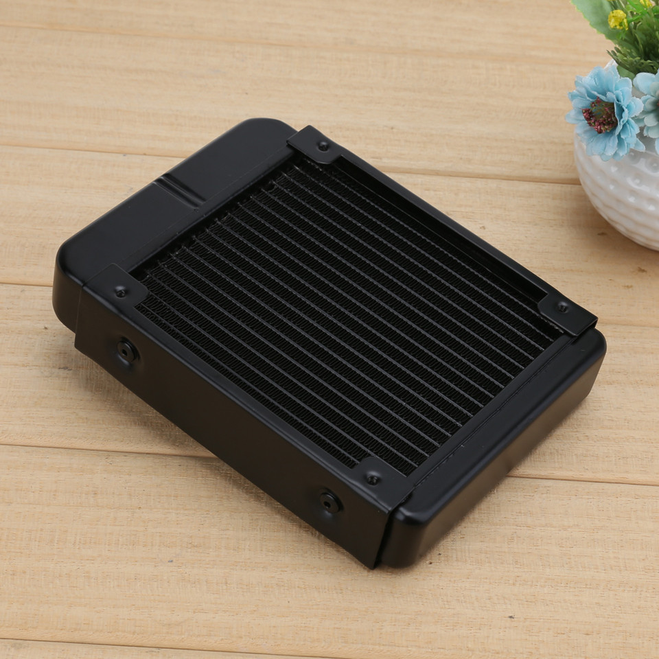 1Pcs PC Water Cooling Radiator Aluminum 80mm 120mm 240mm 18 Tubes Computer Cooling Water Drain PC Wa