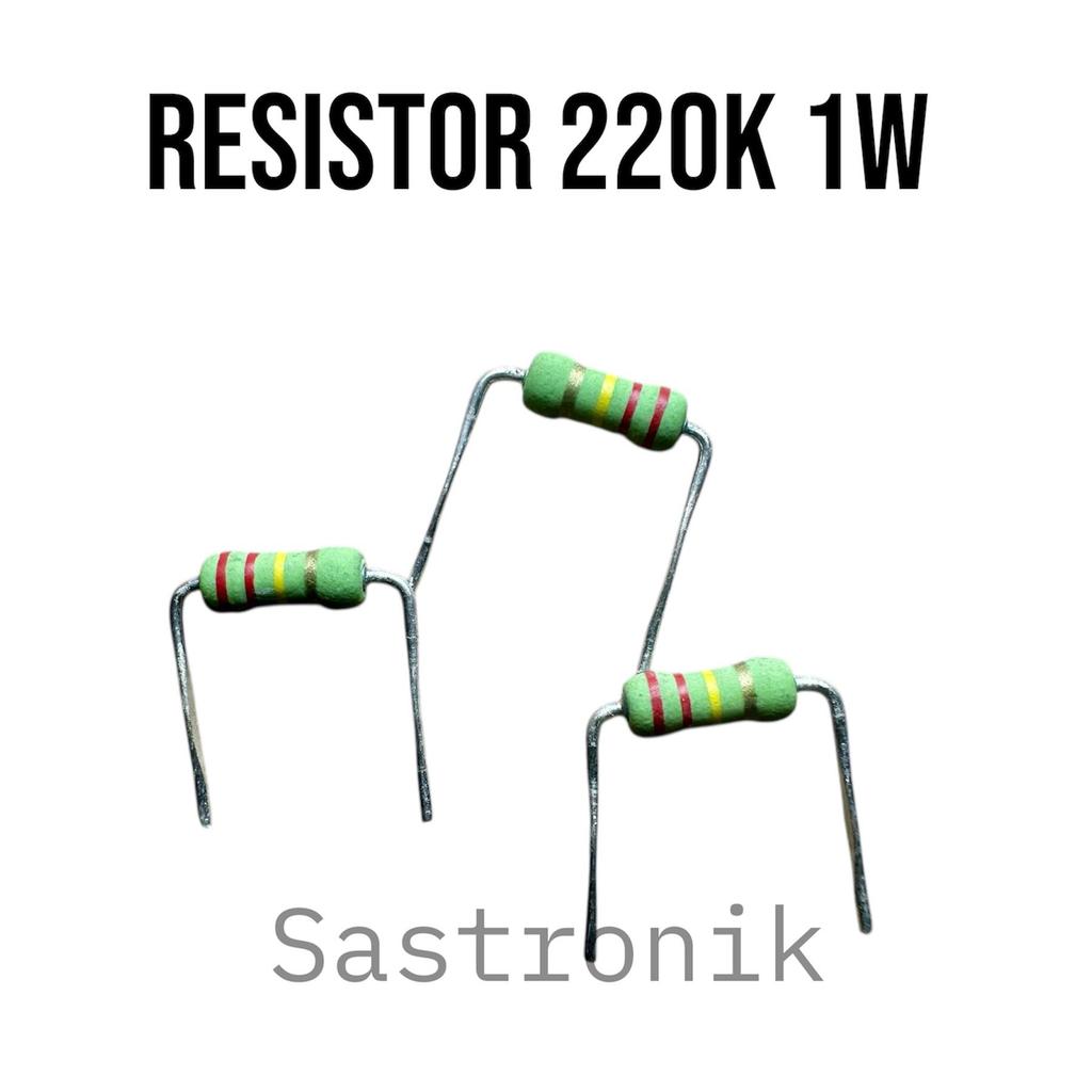 resistor 220k 1w japan bodi kecil ready