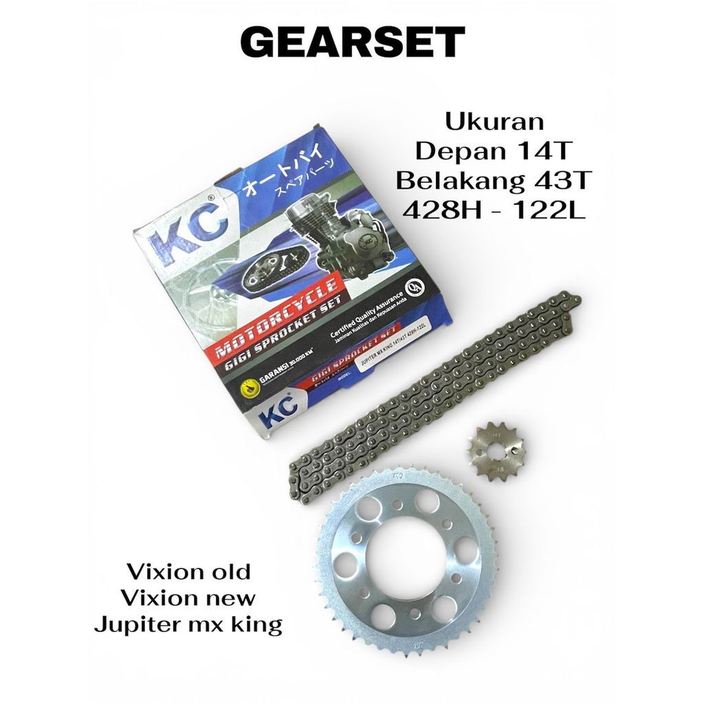 GEAR GIR SET GIR PAKET VIXION NEW NVL NVA