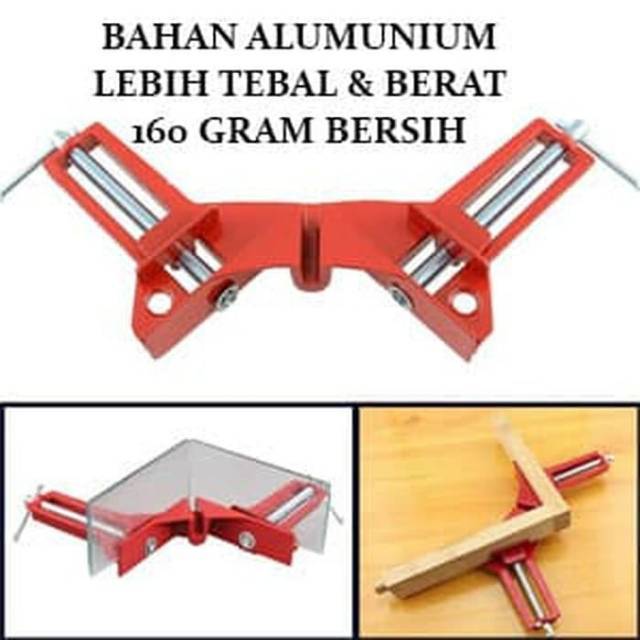 Corner Clamp 90° / Klem Siku Sudut 90 derajat / Alumunium Corner Clamp Profesional Quality