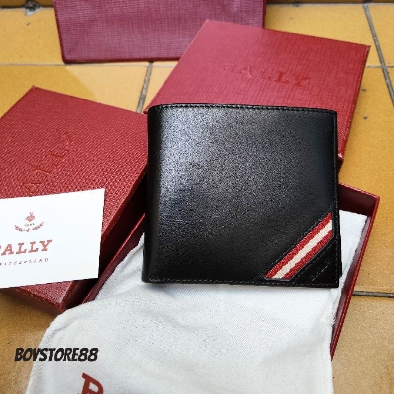 DOMPET BALLY COWHIDE MULTICARD AUTHENTIC WALLET FOLD DOMPET FULLSET