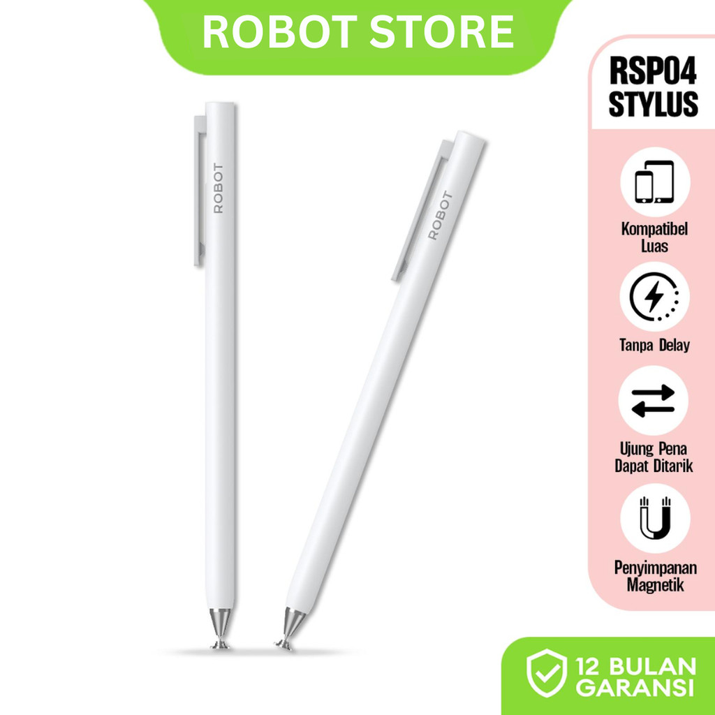 ROBOT RSP04 Stylus Pen Universal Compatible Mackbook Android Ios Microsoft