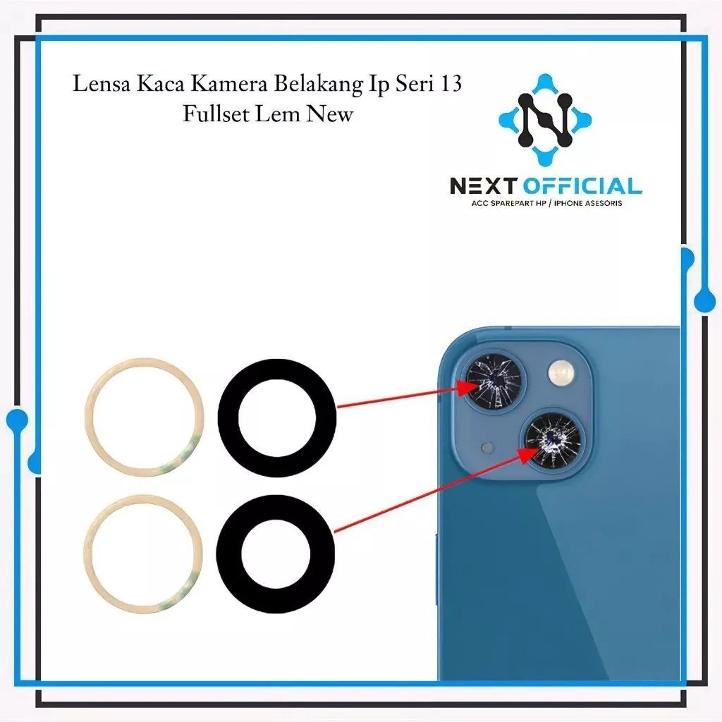 [MS] Camera Lens Lensa dan Kaca Kamera Belakang iP 13 IP13 / IP 13 Mini IP13 Mini