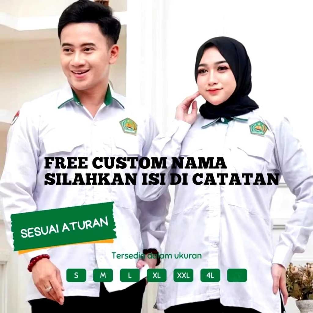 FLASH SALE Kemeja Dinas Kemenag 2025 - Bahan Premium - Varian Pria & Wanita Baju Dinas PDH KEMENAG P