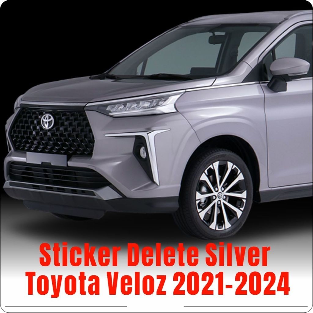 STICKER VELG/STIKER DELETE SILVER PELEK/ VELG TOYOTA AVANZA VELOZ 2021-2024( harga untuk 5 pelek)