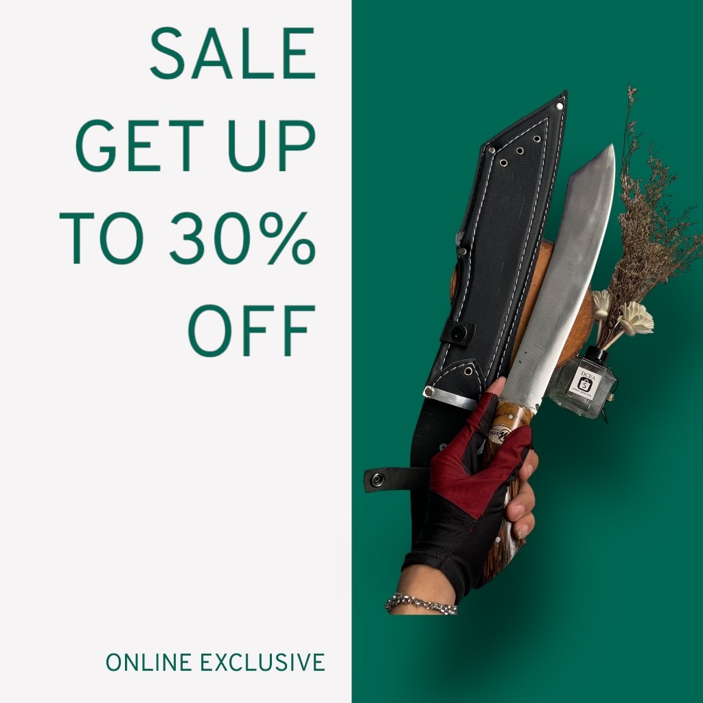 TGR pisau patimura panjang dural asli baja per alat berkebun pohon bambu lebih ringn