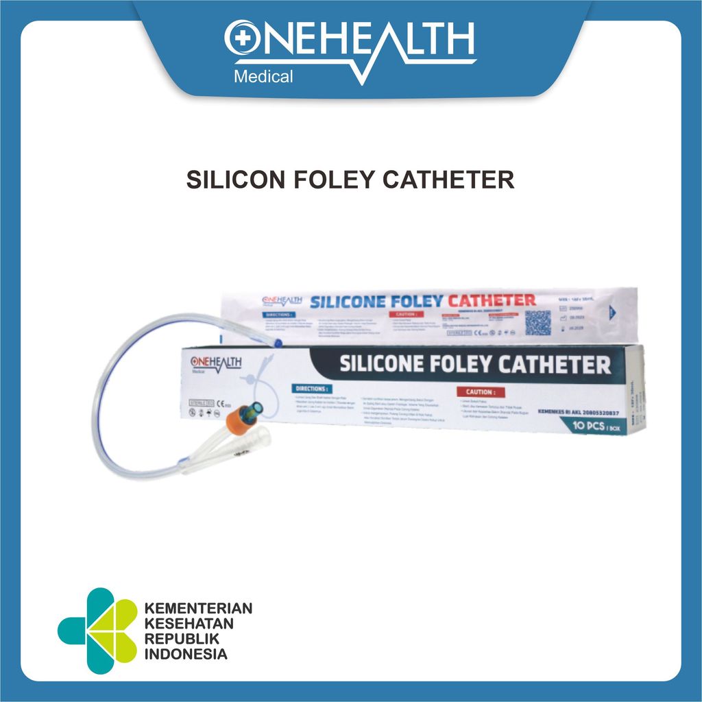 Onehealth Silicone Foley Catheter Kateter Urine Silikon - satuan/PCS