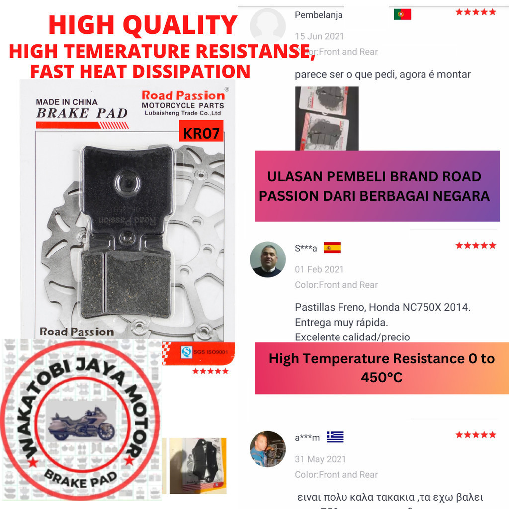 Kampas Rem Sym Gts 250 Evo Sym 250 Gts New SYM Gts 250 New High Quality