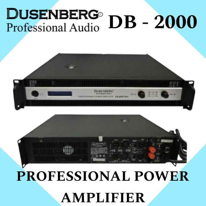 POWER AMPLIFIER PROFESSIONAL AUDIO DUSENBERG DB 2000 PRO, COCOK BUAT LAPANGAN DAN RUMAHAN..