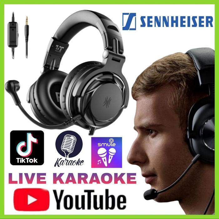 Mic Earphone Headset Bass Karaoke Di HP Youtube Gaming Smule IOS