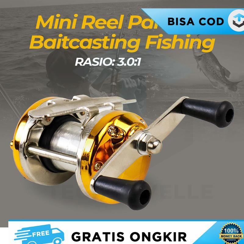 PERALATAN MANCING REEL PANCING MINI FULL METAL BAITCASTING FISHING