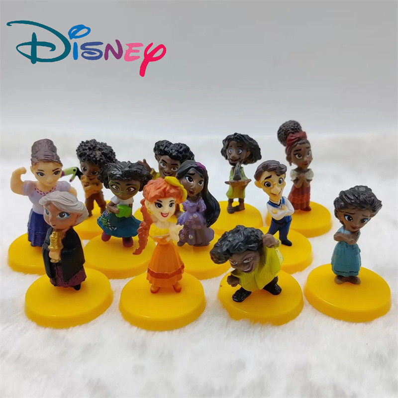12Pcs/Set Disney Encanto Action Figure Toys Cartoon Movie Family Model Doll Children's Birthday Xmas